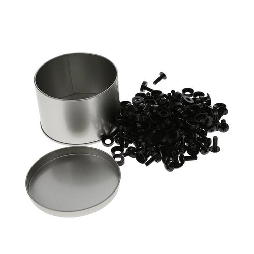 10-32 Rack Screwsand Washers, Black 100-Pack