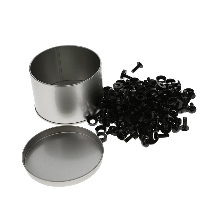 10-32 Rack Screwsand Washers, Black 100-Pack
