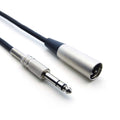 100Ft XLR 3P Male to 1/4" TRS (Balanced Audio) Microphone Cable