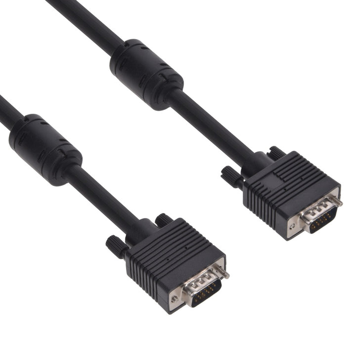 10Ft SVGA Male to Male Cable w/Ferrite Core