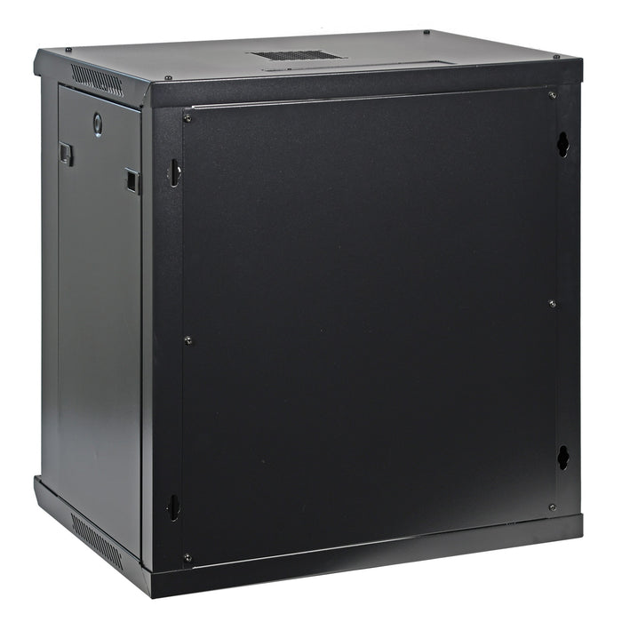 12U 19" Wall-Mount Cabinet Glass Door 15.5" Depth Flat Box