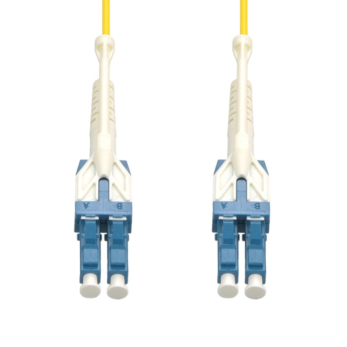 15m Uniboot LC/UPC LC/UPC Singlemode Duplex Fiber Optic Patch Cable with Pull Push Tab