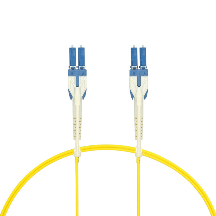 15m Uniboot LC/UPC LC/UPC Singlemode Duplex Fiber Optic Patch Cable with Pull Push Tab