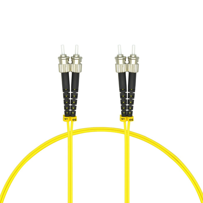 1m ST/UPC-ST/UPC Singlemode Duplex OFNR 2.0mm Fiber Optic Patch Cable
