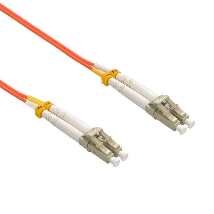 20m LC/UPC-LC/UPC OM1 Multimode Duplex Fiber Optic Patch Cable