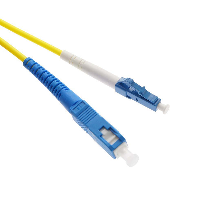 20m LC/UPC-SC/UPC Singlemode Simplex LSZH 3.0mm Fiber Optic Patch Cable