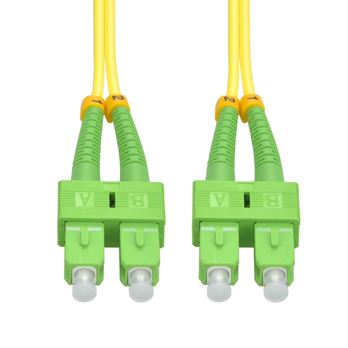 20m SC/APC-SC/APC Singlemode Duplex  OFNR 2.0mm Fiber Optic Patch Cable
