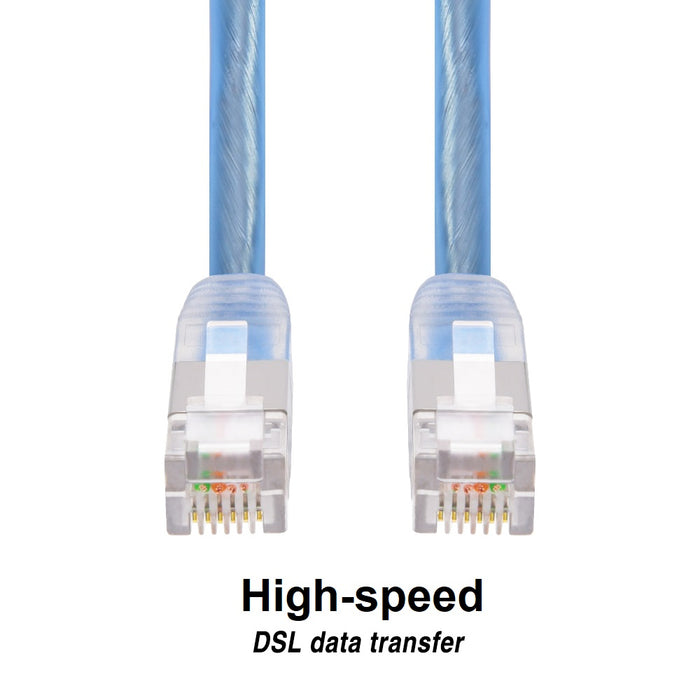 25Ft RJ11 Shielded Modem Cable for DSL Internet