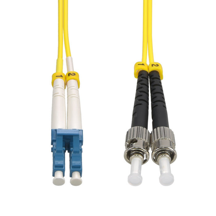 2m LC/UPC-ST/UPC Singlemode Duplex OFNR 2.0mm Fiber Optic Patch Cable