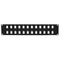 2U 19" 24port Blank Panel for Keystone Jack