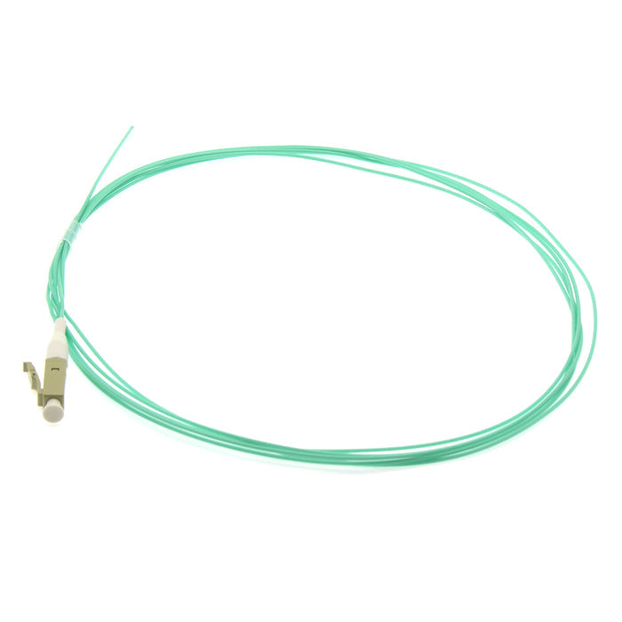 3m LC/UPC OM4 Multimode OFNR Pigtail Aqua 10-Pack