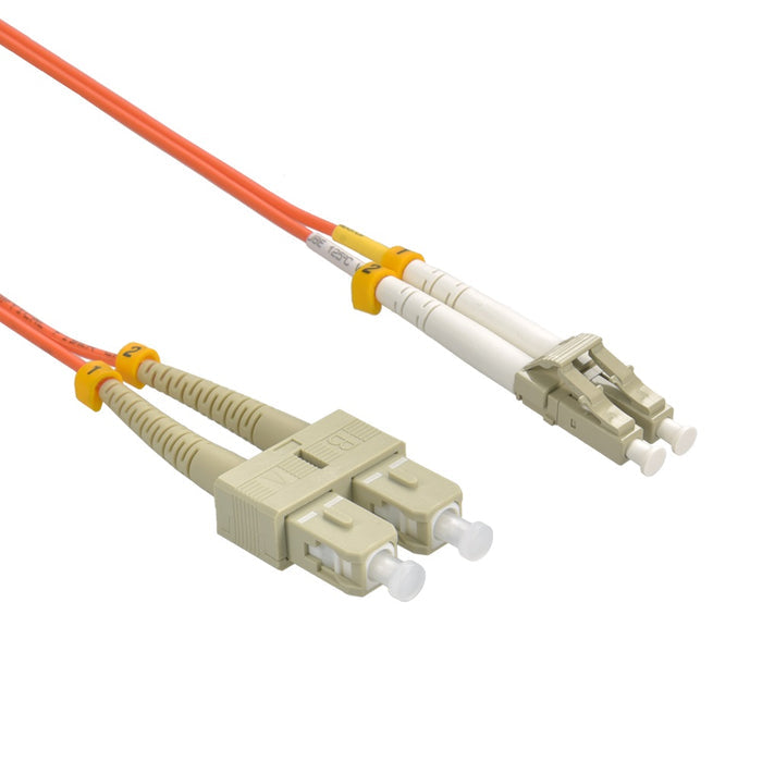 3m LC/UPC SC/UPC OM1 Multimode Duplex OFNR 2.0mm Fiber Optic Patch Cable