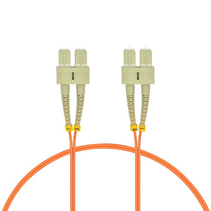 3m SC/UPC-SC/UPC OM1 Multimode Duplex OFNR 2.0mm Fiber Optic Patch Cable
