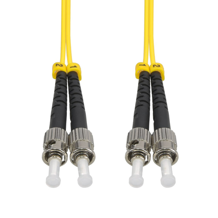 3m ST/UPC-ST/UPC Singlemode Duplex OFNR 2.0mm Fiber Optic Patch Cable