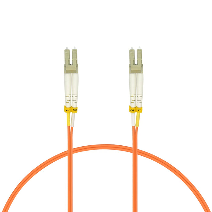 40m LC/UPC-LC/UPC OM1 Multimode Duplex Fiber Optic Patch Cable