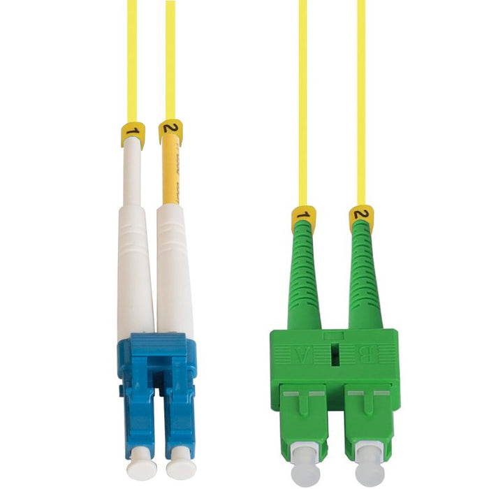 5m LC/UPC-SC/APC Singlemode Duplex OFNR 2.0mm Fiber Optic Patch Cable