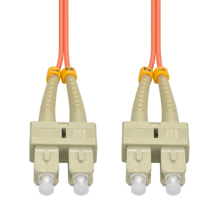 5m SC/UPC SC/UPC OM2 Multimode Duplex OFNR Fiber Optic Patch Cable