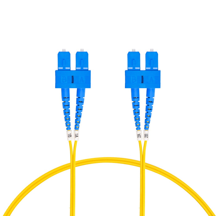 5m SC/UPC-SC/UPC Singlemode Duplex OFNR 2.0mm Fiber Optic Patch Cable