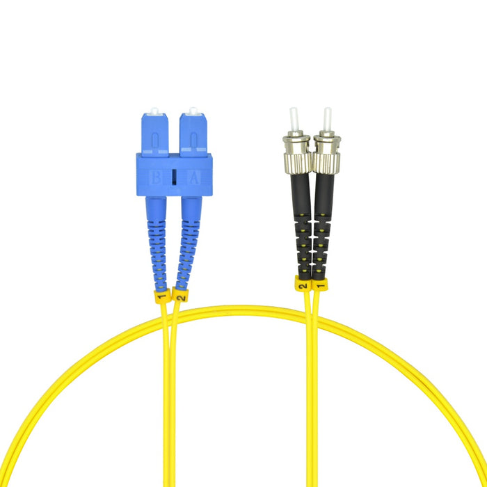 5m ST/UPC-SC/UPC Singlemode Duplex OFNR 2.0mm Fiber Optic Patch Cable