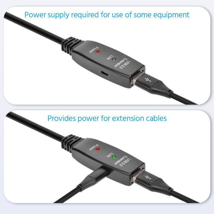 65FT USB3.0 Active ExtensionRepeater A-Male/Female  cable