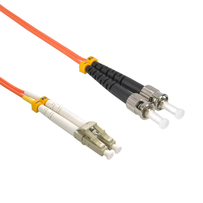 7m LC/UPC-ST/UPC OM1 Multimode Duplex Fiber Optic Patch Cable