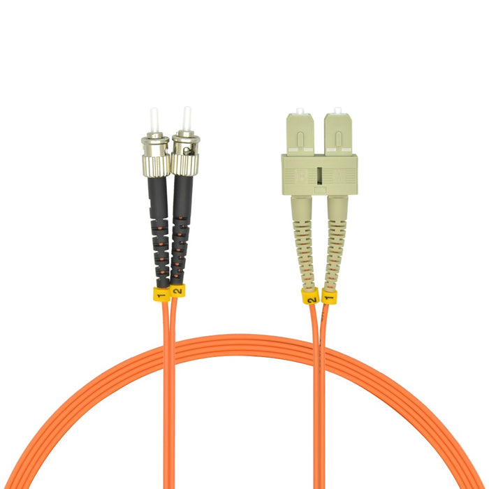 7m ST/UPC-SC/UPC OM1 Multimode Duplex Fiber Optic Patch Cable
