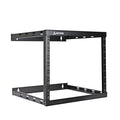 8U 2-Post Wall Mount Open Frame, 18'" Depth Flat  Box