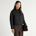 May-Li | Aaliyah Gathered-Neck Long-Sleeve Blouse in Size Small