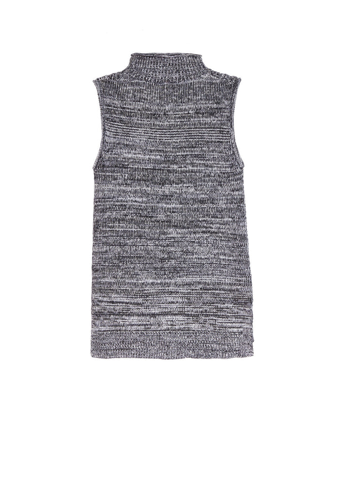ABBOT SLVLS BSKTWVE MCKNK SWTR - BLACK/WHITE