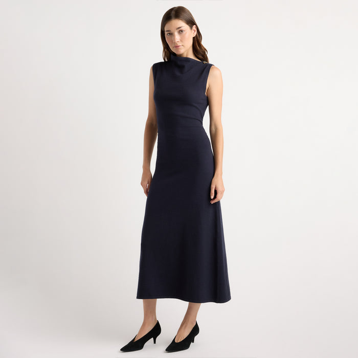 Abel Asymmetric-Neck Dress