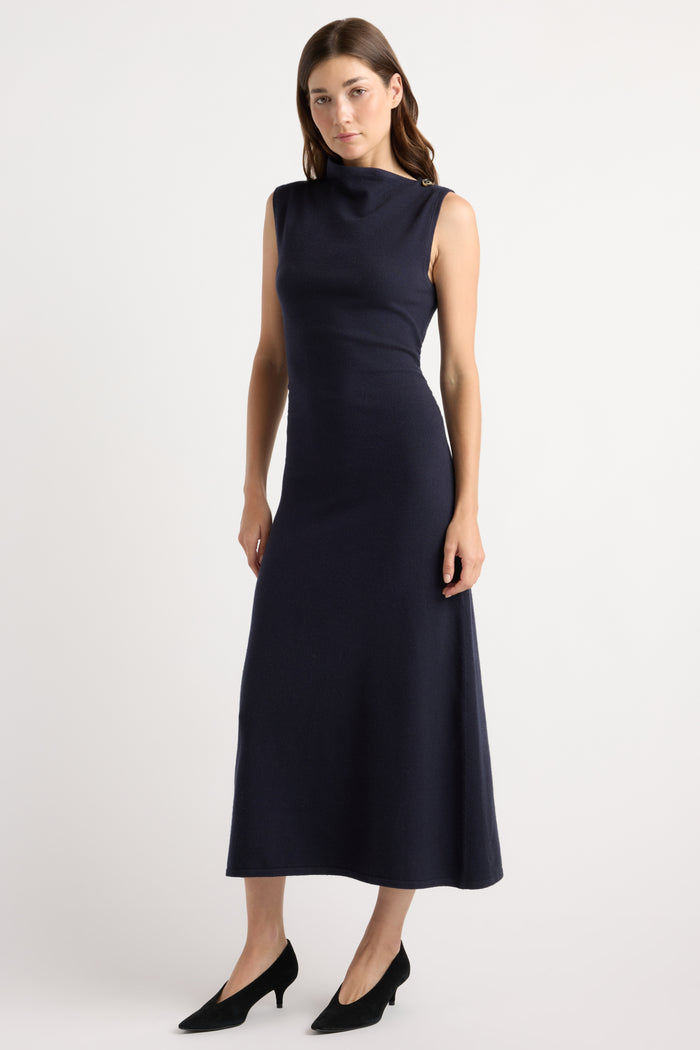 Renée | Abel Asymmetric-Neck Dress in Size Small