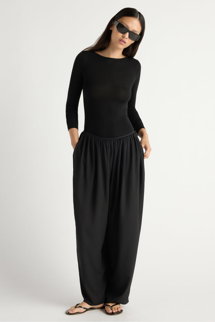 May-Li | Alastair Shirred Balloon Pant in Size Small