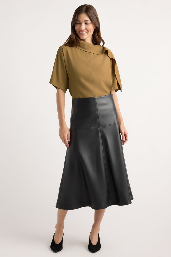 Renée | Allie Foldover Scarf-Neck Blouse in Size Small