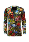 AMOS MOCK NK SIDE SLIT TUNIC - CHINOISERIE MULTI