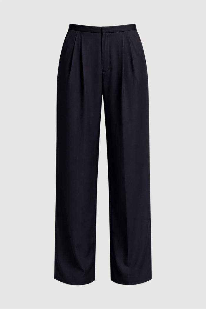 Charlotte | Anaya Side-Pleat Pant in Size Small - Flat