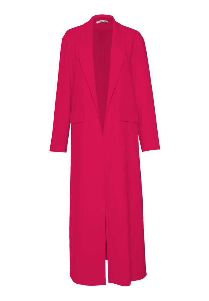 ANGELA LONG COAT - RASPBERRY