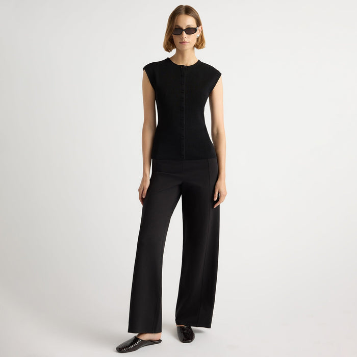 Mali | Anh Wide-Leg Ponte Stretch Pant in Size Small