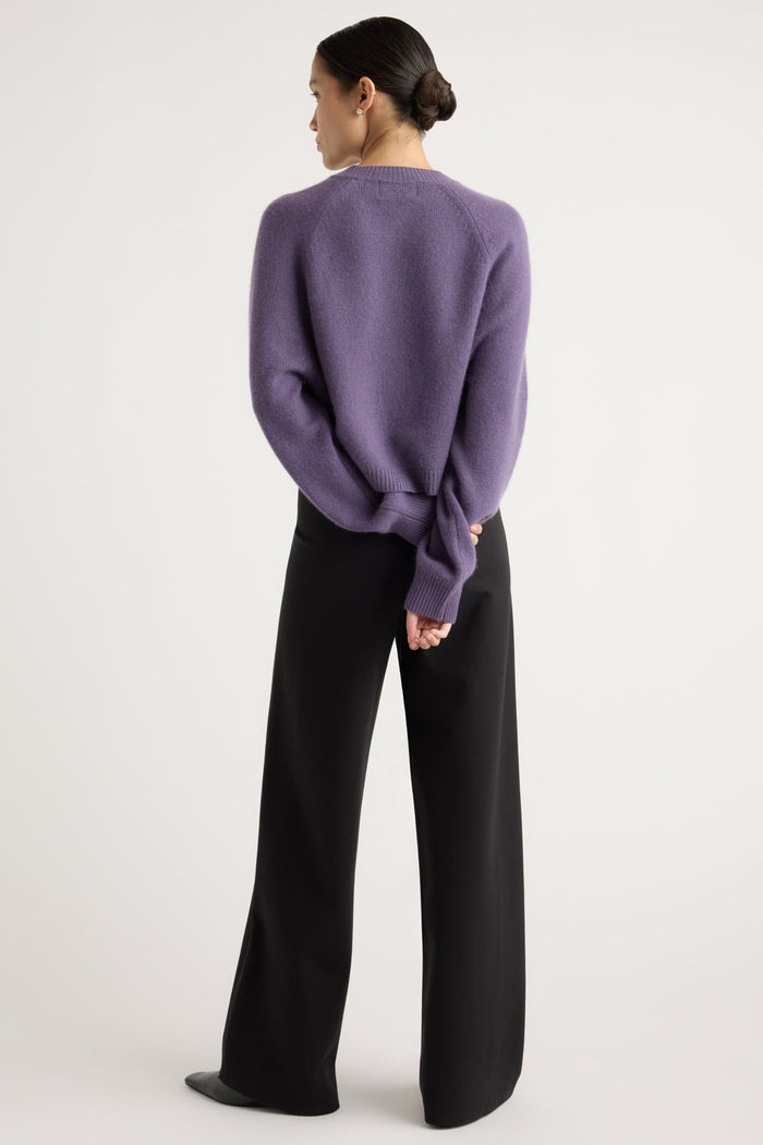 Charlotte | Anh Wide-Leg Ponte Stretch Pant (Regular) in Size Small