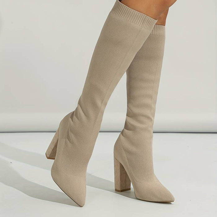 Ankle Boots Women Ankle Length Block Heel Structured Upper Design