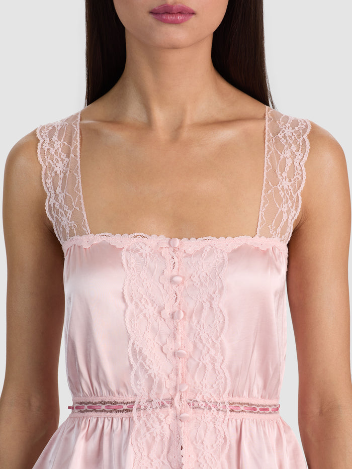 ANNABETH CROPPED TANK - ENGLISH ROSE