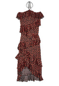 ANNABETH OFF THE SHLDR DRESS - MINI HEARTS-BLACK