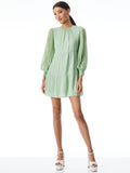 ANTONETTE CREW NECK MINI DRESS - SEAFOAM