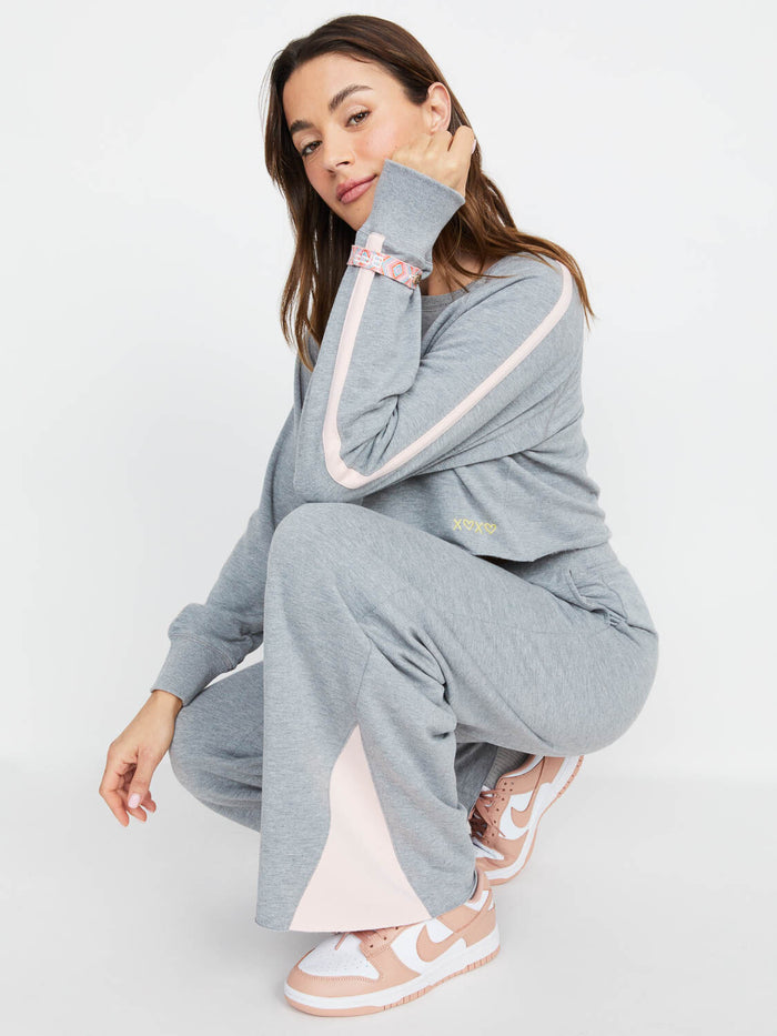 A+O X BIG FEELINGS JODY JOGGER - DARK HEATHER GREY