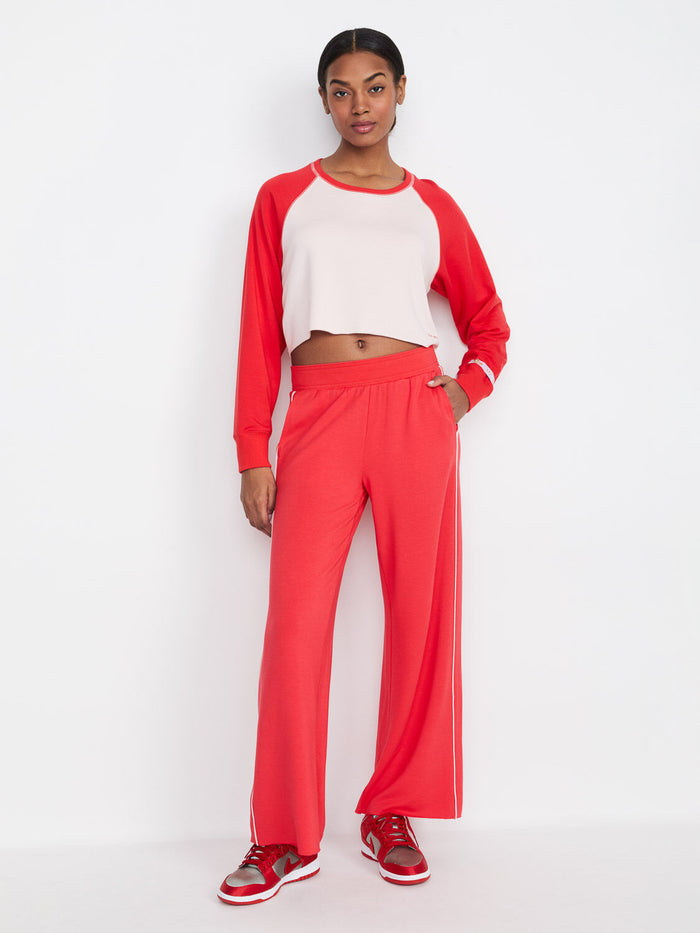 A+O X BIG FEELINGS JODY JOGGER - TRUE RED/ROSY PINK