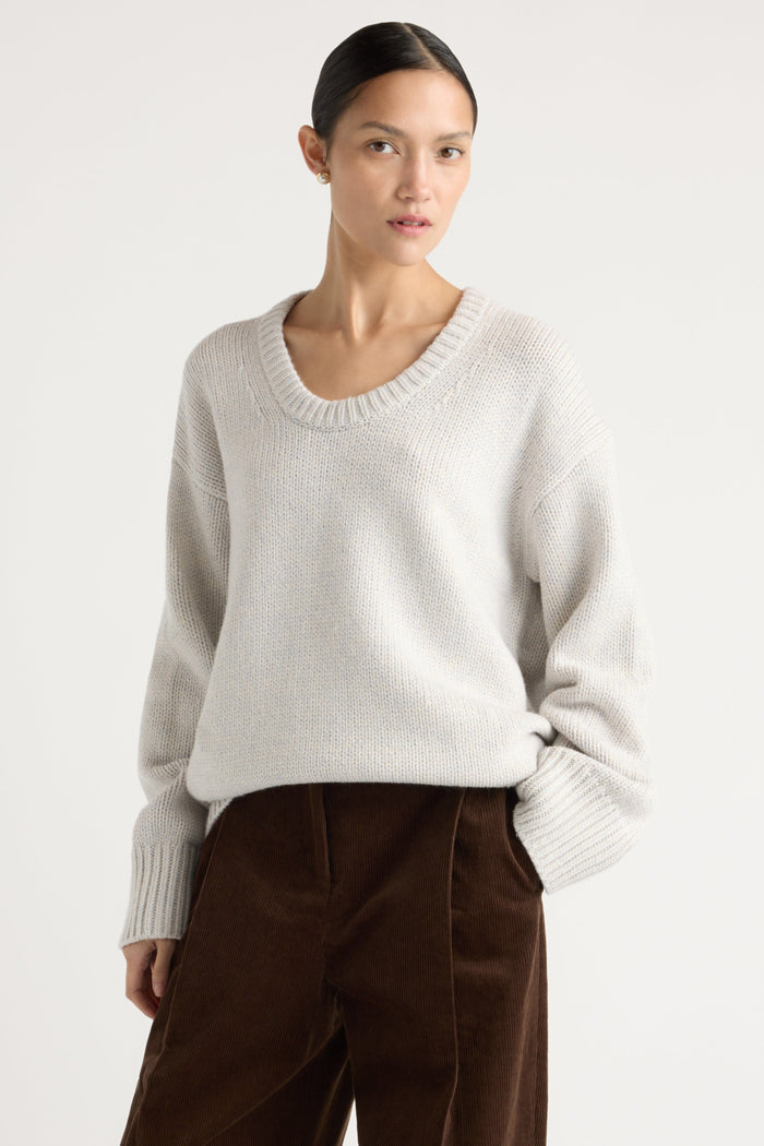 Charlotte | Archie Deep U-Neck Sweater in Size Small