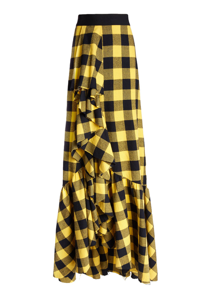 ARIANNA RFFL SLT TRMPT SKT - BLACK / YELLOW