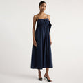 Isilda | Astrid Organic Cotton Foldover Dress in Size Extra Small