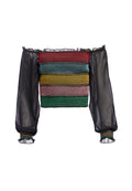 AVITA SMOCKED BLOUSON SLV TOP - BLK MULTI