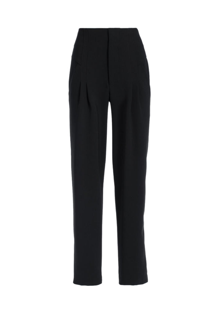 AYLA SEAMED HIP PANT - BLACK