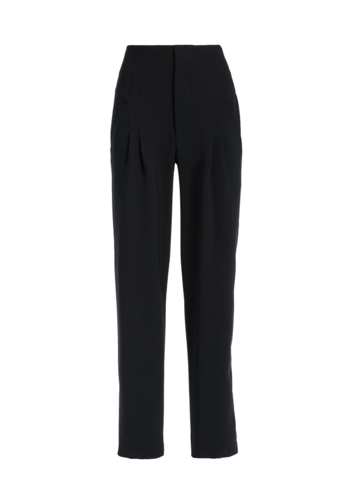 AYLA SEAMED HIP PANT - BLACK